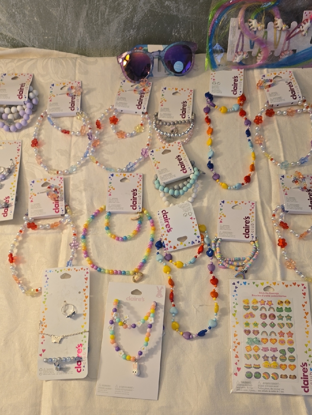 23 Claire's Kids Multicolor Beaded Necklace and Bracelet Set - And More New - Picture 7 of 9